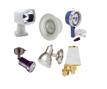 Spotlights, Deck Lights and Cabin Lights Spotlights, Deck Lights and Cabin Lights