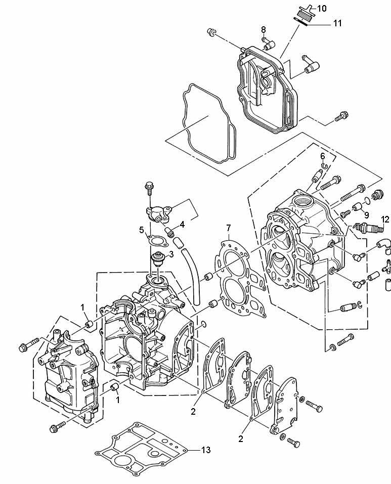 9.9 HP 4-Stroke (232 cc) Engine Block 9.9 HP 4-Stroke (232 cc) Engine Block