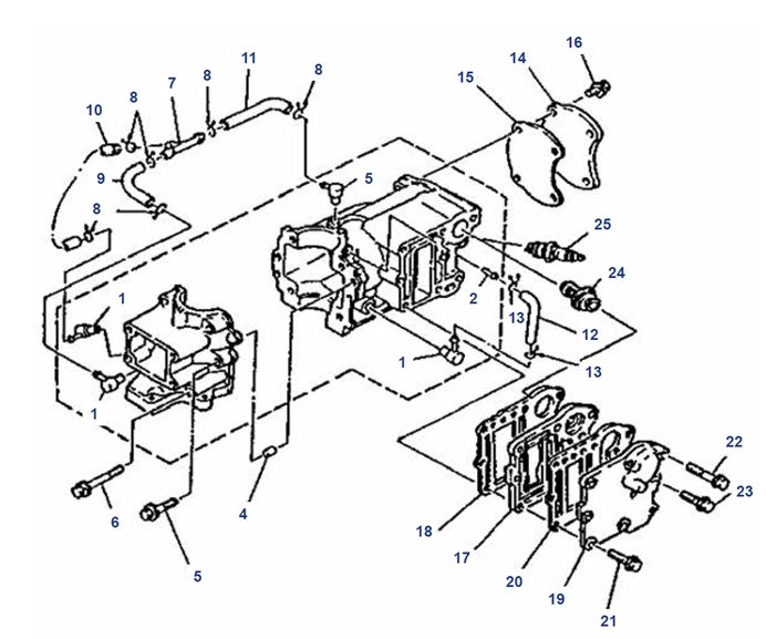 4 HP / 5 HP 2-Stroke Engine Block 4 HP / 5 HP 2-Stroke Engine Block