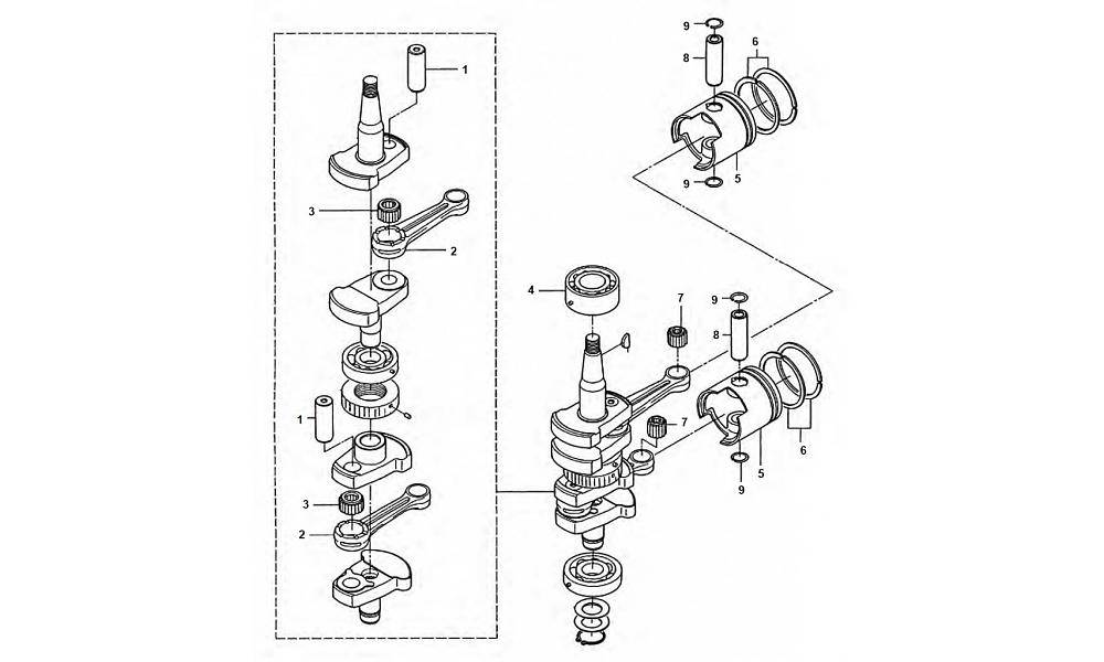 25 / 30 HP Crankshaft