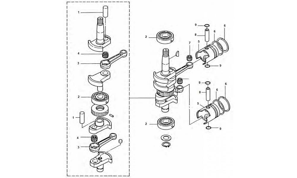 9.9 / 15 / 18 HP Crankshaft 9.9 / 15 / 18 HP Crankshaft