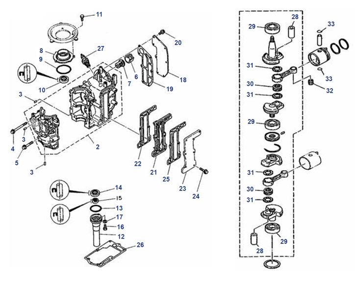 6C/D, 8C Crankshaft & Engine Block 6C/D, 8C Crankshaft & Engine Block
