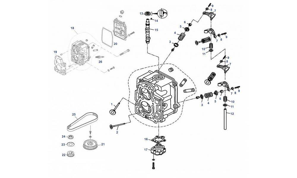 8 / 9.9 HP 4-Stroke Cylinder Head