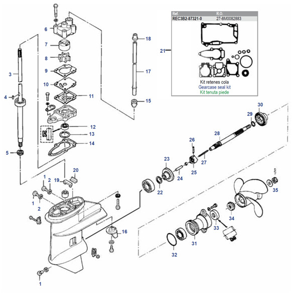 6 / 8 / 9.8 / 9.9 HP 4-Stroke (209cc) & 2-Stroke 2 Cyl (Inter)