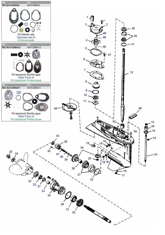 50 - 60 HP 3 Cyl 2-Stroke & 40 - 60 HP 4-Stroke 4 Cyl EFI & 40 4-Stroke Carb 3 Cyl