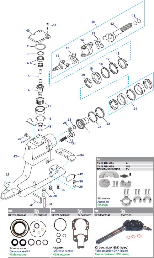 Drive Shaft Housing (S/N: 0L100040 & higher) (1998+)