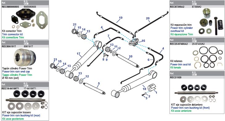 Power Trim Arms & Power Steering Hoses Models Bravo Power Trim Arms & Power Steering Hoses Models Bravo