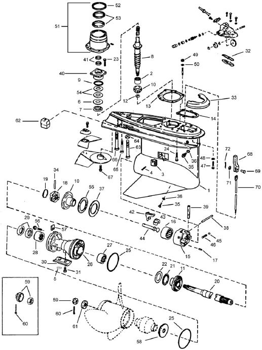 Lower Gear Housing (1978-1985)