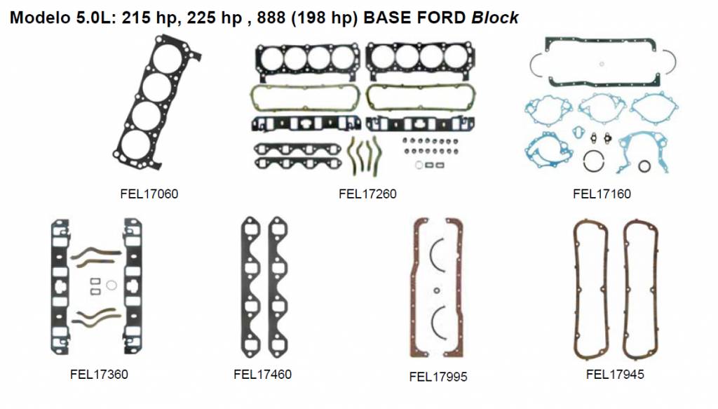 5.0L: 215 HP, 225 HP, 888 (198 HP) BASE FORD