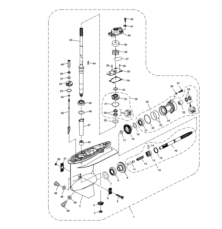 Lower Casing & Drive 1