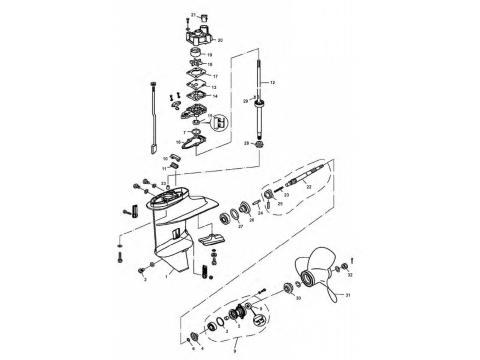 Gearcase Assembly Spare Parts