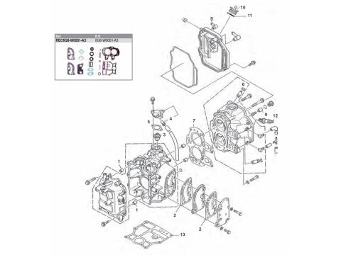 F8 / F9.9 4-Stroke (85-99) Engine Block