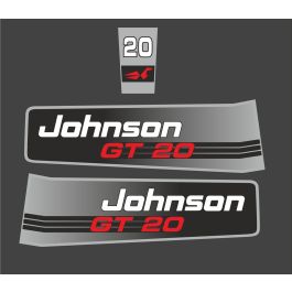 Johnson 20 HP Sticker Set | MarineSpareParts.com
