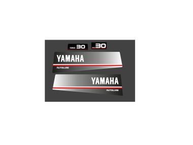 Yamaha 30 HP Autolube 1986-1991 Sticker Set