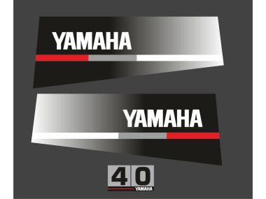 Yamaha 40 HP 1986-1991 Sticker Set