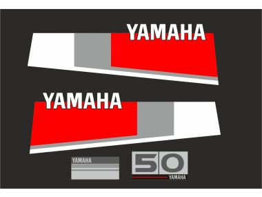 Yamaha 50 HP 1984-1987 Sticker Set