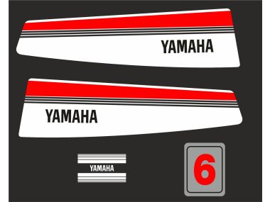 Yamaha 6 HP 1983-1988 Sticker Set