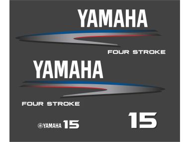 Yamaha 15 HP 2002-2006 Sticker Set