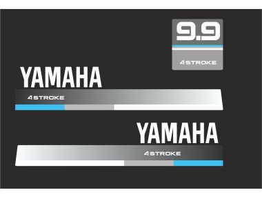 Yamaha 9.9 HP 1990 Sticker Set