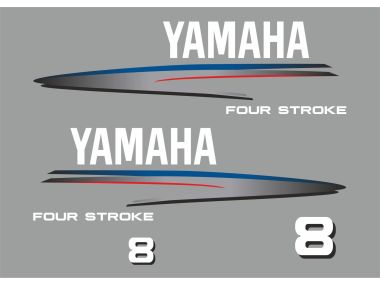 Yamaha 8 HP 2002-2006 Sticker Set