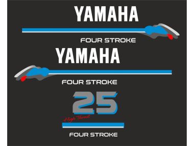 Yamaha 25 HP 4-Stroke Sticker Set