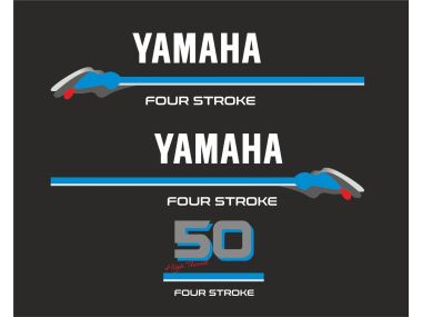 Yamaha 50 HP 4-Stroke Sticker Set