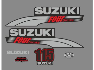 Suzuki 115 HP 2003-2009 Sticker Set