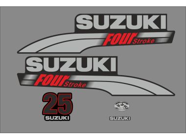 Suzuki 25 HP 2003-2009 Sticker Set