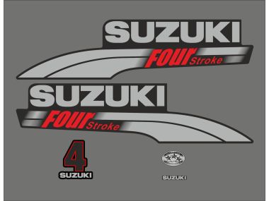 Suzuki 4 HP 2003-2009 Sticker Set