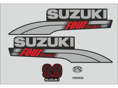 Suzuki 9.9 HP 2003-2009 Sticker Set
