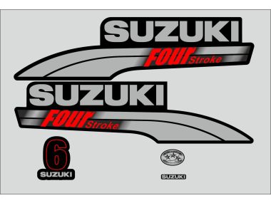 Suzuki 6 HP 2003-2009 Sticker Set