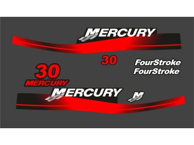 Mercury 30 HP 1999-2006 Sticker Set