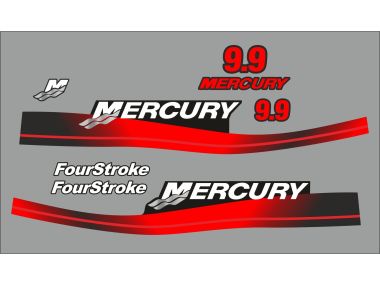 Mercury 9.9 HP 1999-2006 Sticker Set