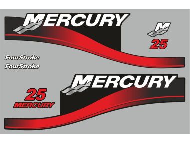 Mercury 25 HP 2003 Sticker Set