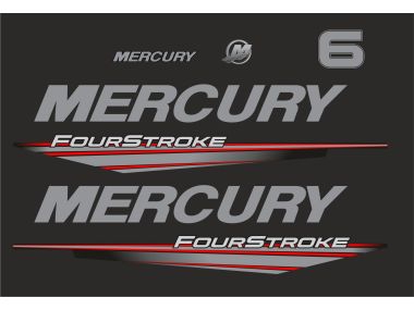 Mercury 6 HP 2015-2019 Sticker Set