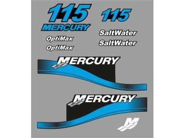 Mercury 115 HP 1999-2004 Sticker Set