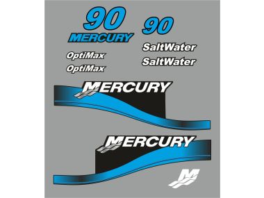 Mercury 90 HP 1999-2004 Sticker Set