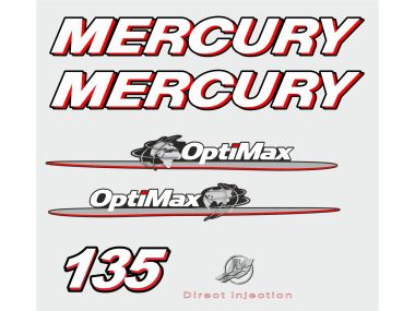 Mercury 135 HP 2007-2012 Sticker Set
