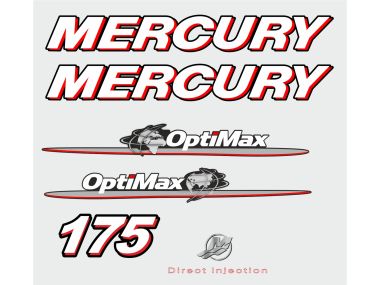 Mercury 175 HP 2007-2012 Sticker Set