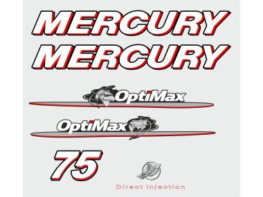 Mercury 75 HP 2007-2012 Sticker Set
