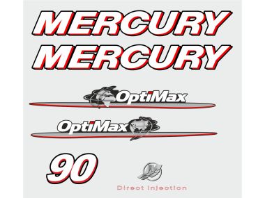 Mercury 90 HP 2007-2012 Sticker Set