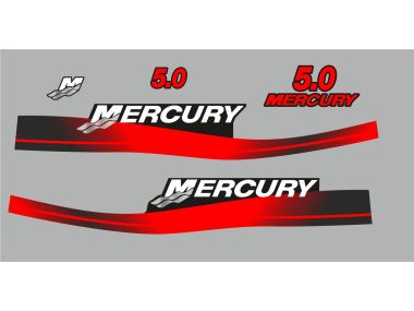 Mercury 5 HP 2003-2005 Sticker Set