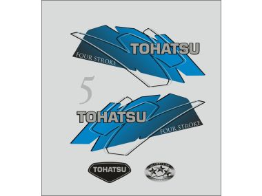 Tohatsu 5 HP 1999-2003 Sticker Set