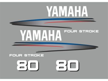 Yamaha 80 HP 2002-2006 Sticker Set