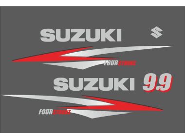 Suzuki 9.9 HP 2000-2004 Sticker Set