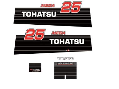 Tohatsu 25 HP 2002 Sticker Set