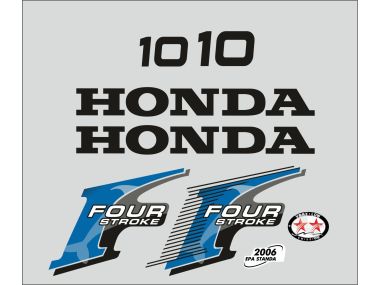 Honda 10 HP 2006 Sticker Set