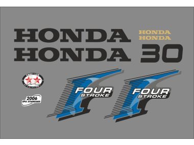 Honda 30 HP 2006 Sticker Set
