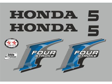 Honda 5 HP 2006 Sticker Set