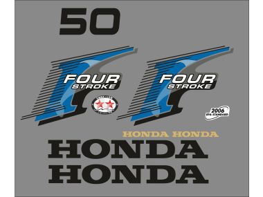 Honda 50 HP 2006 Sticker Set